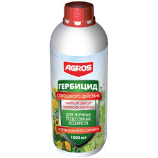Гербицид сплошного действия Agros, 1л