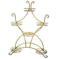 Подставка настольная металлическая для цветов СТРЕКОЗА на 6 горшков