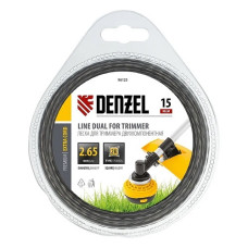 Леcка для триммера двухкомпонентная квадрат 2.65 мм 15 м EXTRA CORD//Denzel