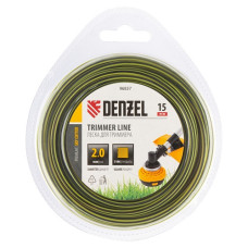 Леска для триммера двухкомпонентная квадратная 2.0 мм х 15 м, блистер SkyCutter//Denzel