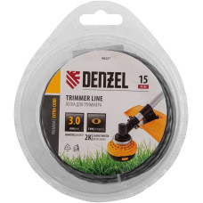 Леска для триммера двухкомпонентная эллипс, 3.0 мм х 15 м, блитер EXTRA CORD//Denzel