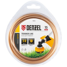 Леска для триммера армированная алюминием круглая, 3.0 мм х 15 м, блитер ALUFLEX//Denzel