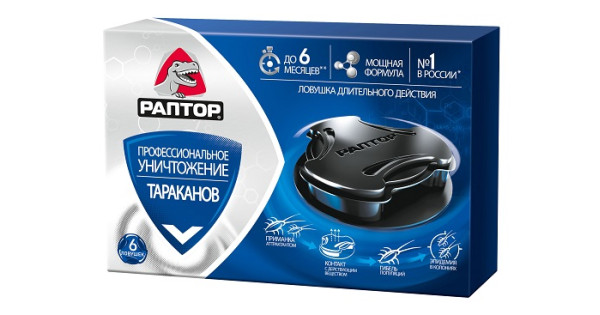 Раптор Ловушка от тараканов, 6шт купить с доставкой в интернет-магазине ...