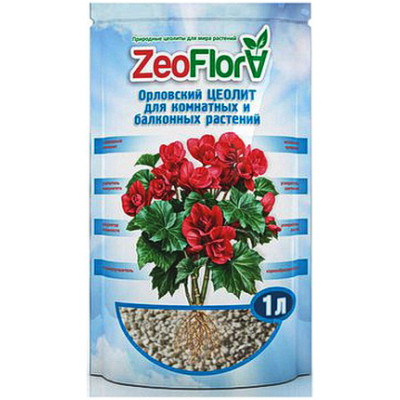 Цеолит для комнатных растений ZeoFlora БЕГОНИЯ, 1л