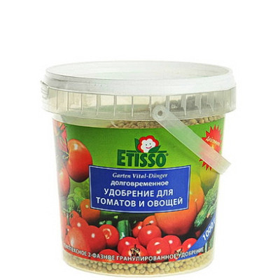 Гранулированное комплексное удобрение Etisso для томатов и овощей, 1 кг