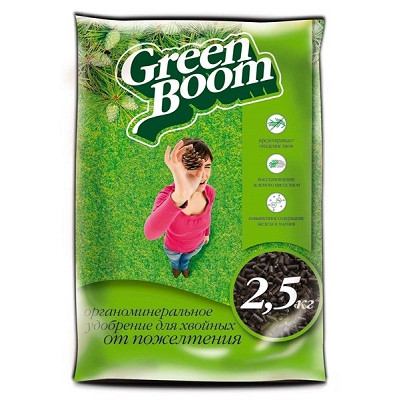 Удобрение с микроэлементами Green Boom От пожелтения хвои (2,5 кг)