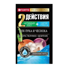 Bona Forte Удобрение водорастворимое с аминокислотами Для лука и чеснока, пакет 100 г