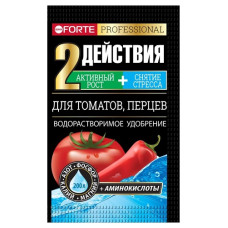 Bona Forte Удобрение водорастворимое с аминокислотами Для томатов, перцев, пакет 100 г
