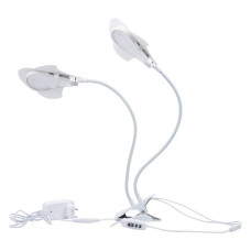 ULT-P-35M-15W/SPLE/TM IP 40 WHITE LEAF Светильник светодиодный  с таймером, на прищепке